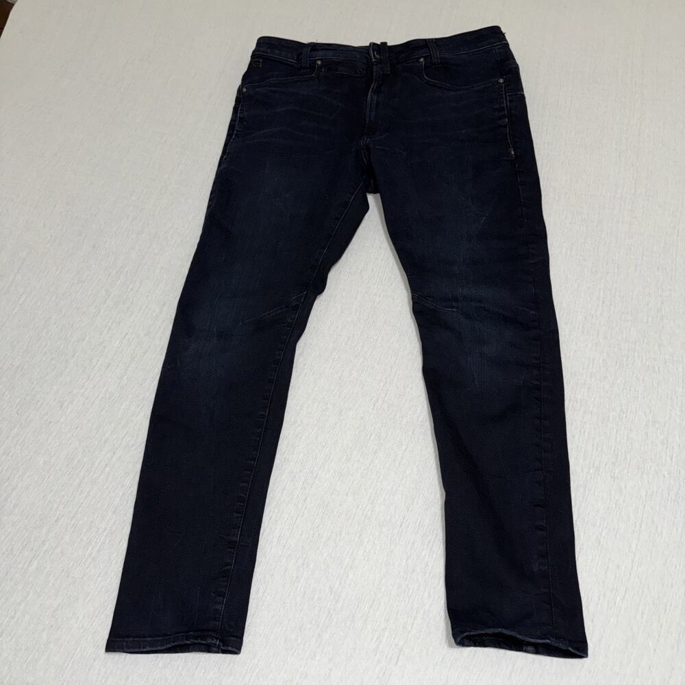 G-Star RAW D-Staq Super Slim Jeans 34x32 Blue Stretch Denim Streetwear